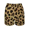 Women's Shorts Women's Faux Cheetah Skin High Waisted Elegant Korean Fashion Oversized Short Pants Summer Printed BottomsWomen's