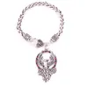 Phoenix Rising charme pingente de prata majestosidade solar pássaro pássaro amuleto de trigo de trigo link jóias de pulseira de jóias 289m