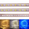 Strisce LED Light 220V 60Leds/m Nastro flessibile impermeabile con interruttore Striscia spina EU / UK per decorazioni per interni esterni Strisce LEDLED