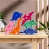 ادفعها لعبة Finger Toy Bubble Children Fidget Mini Dinosaur Board Game Depantaction Delection Toys Fast Delivery FY3760 C0701x2