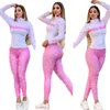 J2692 Designers Womens Tracksuits Casual Fashion Spring Long Sleeved Two-piece Set Sweat Suits Plus Size