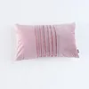 Cushion/Decorative Pillow Rectangle Suede Cushion Cover Stripe Solid Color Pillowcases Soft Home Decoration Household For Living Room Kissen