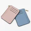 Wallets Soft Men Wallet Solid Color Textured PU Zipper Card Holder Mini Coin Purse WalletsWallets