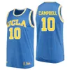 NCAA Basketball UCLA Bruins College 3 Johnny Juzang Jersey University 24 Jaime Jaquez Jr 1 Jules Bernard 10 Tyger Campbell 2 Cody Riley 5 Chris Smith Couleur Bleu Blanc