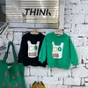 Толстовка толстовок детская свитер, модная мода Pring Boy's Pellover Spring 2022 Baby Girl Sweater 1-7-летняя детская детская.