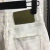 Womens Designer Jeans modemerk broek White High Taille Jean Four Season Denim Pants