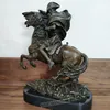 Napoleão de 30cm Bonaparte Bronze estátua cavalgada Horse francês Famous Imperador Escultura de Arte Colecionável Decoração em casa