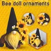UPS Bee Festival Donela Sem Faceless Dwarf Feard Favor Favor Favor Girassol Terreno Doll Doll Color Doll Autumn Ornamentos