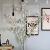 Dekorativa blommor kransar datorer av konstgjorda oncidiumorkidéer lämpliga för hemmet vardagsrum bröllop fest dekoration simulering torkat flöde