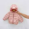 Muababy Unisex Winter Casual Jacket Hooded Warm Jacket Autumn Light Soft Toddler Boys And Girls Clothes Parka Baby Sweaters J220718
