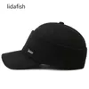Lidafish Winter Tide Protection Capball Cap Outdoor Shiceen Warm Men Dad Dad Hat Knusted Design Snapback