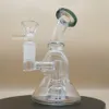 Bong in vetro trasparente con punta mini da 5,1 pollici con tubi dell'acqua della ciotola Downstem 14MM Bong Oil Rig Dab Narghilè