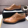yy designer Quality Men Mensial Shoes Classic Oxfords Trend Trend Handmade Massion Fashion Fashion Resport Moles Social Leather Shoes for Male 33