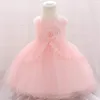 女の子のドレスガールズサマーコットンボールガウンパーティードレスベイビーキュートプリンセス服レッドホワイトピンクガール039S9764416