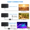 Protable 4K Digital 1080p DVB-T2 TV Antenna Booster 80 milhas HDTV para Antena de Carro Interior para RV Outdoor