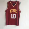 NA85 10 DEROZAN JERSEY USC Södra Kalifornien 24 Brian Scalabrine 1 Nick Young College Basketball Jerseys Red Stitching Top Quality 1