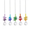 Tuindecoraties Zonnecatcher Crystal Wind Chimes Hart Hanger Handgemaakt Zonlicht Catcher Handgemaakt raam Wedding Gordijn Decor Sunburst F0514