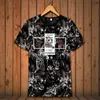 Männer T-Shirts Kreative Leopard Kopf Tier 3D Druck Übergroßen Kurzarm T-shirt Sommer 2022 Hohl Atmungsaktive Qualität Männer S-6XLMen's