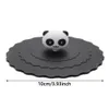 Cartoon Food-grade Silicone Cup Cover Heat-resistant Leak Proof Sealed Lids Cap Dustproof Suction Cover Tea Coffee Lid