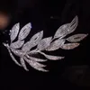 Headpieces Sparkle Crystal Leaves Brides Headwear Baroque Headbands Bridal Hair AccessoryHeadpieces