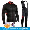 2022 Ny Keep Warm Winter Thermal Fleece Cycling Clothes Men039S Jersey Suit Outdoor Riding Bike Mtb Clothing Bib Pants Set2358443