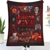 Battaniyeler Michael Myers Korku Film Peluş Battaniye Süper Yumuşak Polar Flanel Yatak Kanepe Ofis Seyahat Blanketblankets