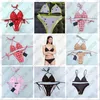 Säljer Hem Textil Bikini Kvinnor Mode Badkläder I lager Baddräkt Bandage Sexiga Baddräkter Sexig dyna Dragstycke 10 stilar