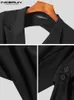 男性ブレザーボディスーツソリッドラペルロングスリーブストリートウェアホローバックレススーツセクシーなカジュアルメンズ衣類インカンS-5XL 7 220527