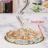 Decoratieve objecten Beeldjes Glas Crystal Lotus Tree met 12 stks Fengshui Crafts Home Decor Christmas Year Gifts Souvenirs Ornament