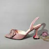 Dress Shoes 2022 Popular Peach Color Pointed Wine Glass Heel Design Ladies Dual Use Bags Wedding Party Bag 220722