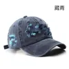 Stingy Brim Hats New Washed Old Alphabet Embroidery Cap Fashion Male Personality Street Women Sun Shade Baseball Caps