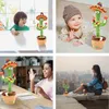 Danse Talking Singing Cactus Farged Toy Toy Electronic avec chanson Potted Early Education Toys for Kids Funnytoy 50pcs9035071