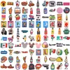 50 100pcs Mexican Icon Taco Food PVC Shoes Charms Croc Jibz Accessories Buckle Button Clog DIY Wristbands Kids Gift 220706