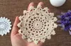 10CM cotton lace table place mat cloth pad crochet cup glass coaster placemat doilies mug holder dining kitchen tableware Factory