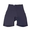 Lu-10 Terno de ioga Align Esportes femininos Shorts de ioga de cintura alta Calças de 4 pontas Correndo fitness Academia Roupa íntima leggings de treino