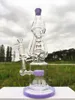 16 pouces à grande échelle multi-chambres narguilé verre Bong recycleur tuyaux eau Bongs tuyau de fumée bol de 14MM avec tige ou bol de 18MM