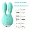 OLO 12 Speeds High Frequency Vibrating Electric Shock Rabbit Vibrator Breast Clitoris Stimulator Massager sexy Toy for Adult