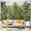 Tropical Rainforest Animal Carpet Wall Hanging Natural Landscape Bohemian Hippie Art Mattress Table Home Decor J220804