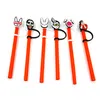 10pcs/set bad bunny straw toppers cover molds silicone charms for tumbers Reusable Splash Proof drinking dust plug decorative 8mm straw cup