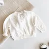 Cardigan Spring Summer Baby Boys Girls Children Clother Long Sleeve Hollow Out Knust Kids Coatcardigan