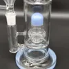 8.7in Blue Glass Bong Hookh Bong Szklany Rura Wodna Grube Zlewki Bongs 14mm Swaw