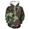 2022 Spring och Autumn New Men mode överdimensionerade hoodie kamouflage sportkläder tröja unisex spår utomhus huva tröjor l220704