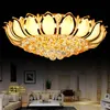 Modern Round Crystal Chandeliers lD45cm D50cm D60cm E14 for Control bluetooth Speaker Music Light Bedroom Smart