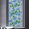 Autocollants pour fenêtre Blue Flower Glass Film Static Cling PVC Drop- Amovible Protection de la vie privée Antiseptique Réutilisable Résistant aux UV Opaque Tint-FilmWind