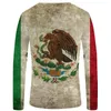 Men039s TShirts Mexico Long Sleeve T Shirt Men National Flag Funny Shirts Animal Hip Hop Eagle 3d Printed Tshirt Mens Clothing6343829