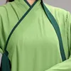 Ethnic Clothing Green Tai Chi Uniform Performance Costumes Silk Linen Martail Arts Clothes Wushu Chinese Warrior Costume Outfit TA20