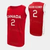 كأس العالم بطباعة الشاشة 2023 FIBA لكرة السلة جيرسي كندا قميص Shai Gilgeous-alexander 2 أندرو ويجينز 22 3 كاسيوس روبرتسون 11 كيني فريد شيري 33 كايل ويلتجر