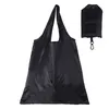 Bolsas de compras DHL100pcs Polyéster Plainestro Plaza Gran capacidad Impermeable Bolsa de almacenamiento plegable