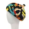 패션 여성 베레트 모자 모자 모피 무지개 편지 패턴 화가 모자 숙녀 겨울 토끼 모피 따뜻한 프랑스 신문 판매자 모자 J220722