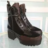 2021 haute qualité mode à lacets femmes bottes en cuir véritable avec plate-forme chaude femmes chaussures automne hiver bottes bottines